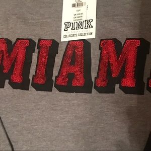 VS Pink University of Miami Bling T-shirt